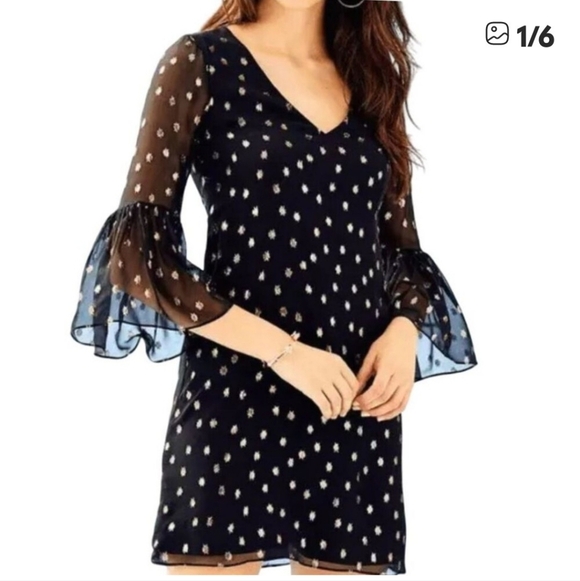 NEW Lily Pulitzer Caroline Silk Tunic Shift Dress Designer Celeb Style Luxury - Picture 14 of 14